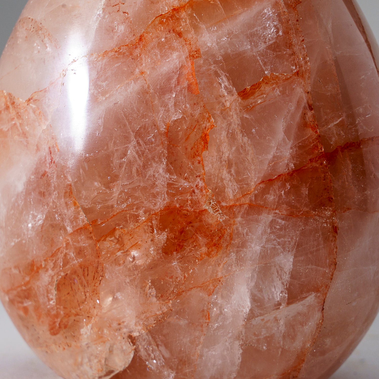 Genuine Polished Strawberry Quartz Freeform (1.7 lbs)