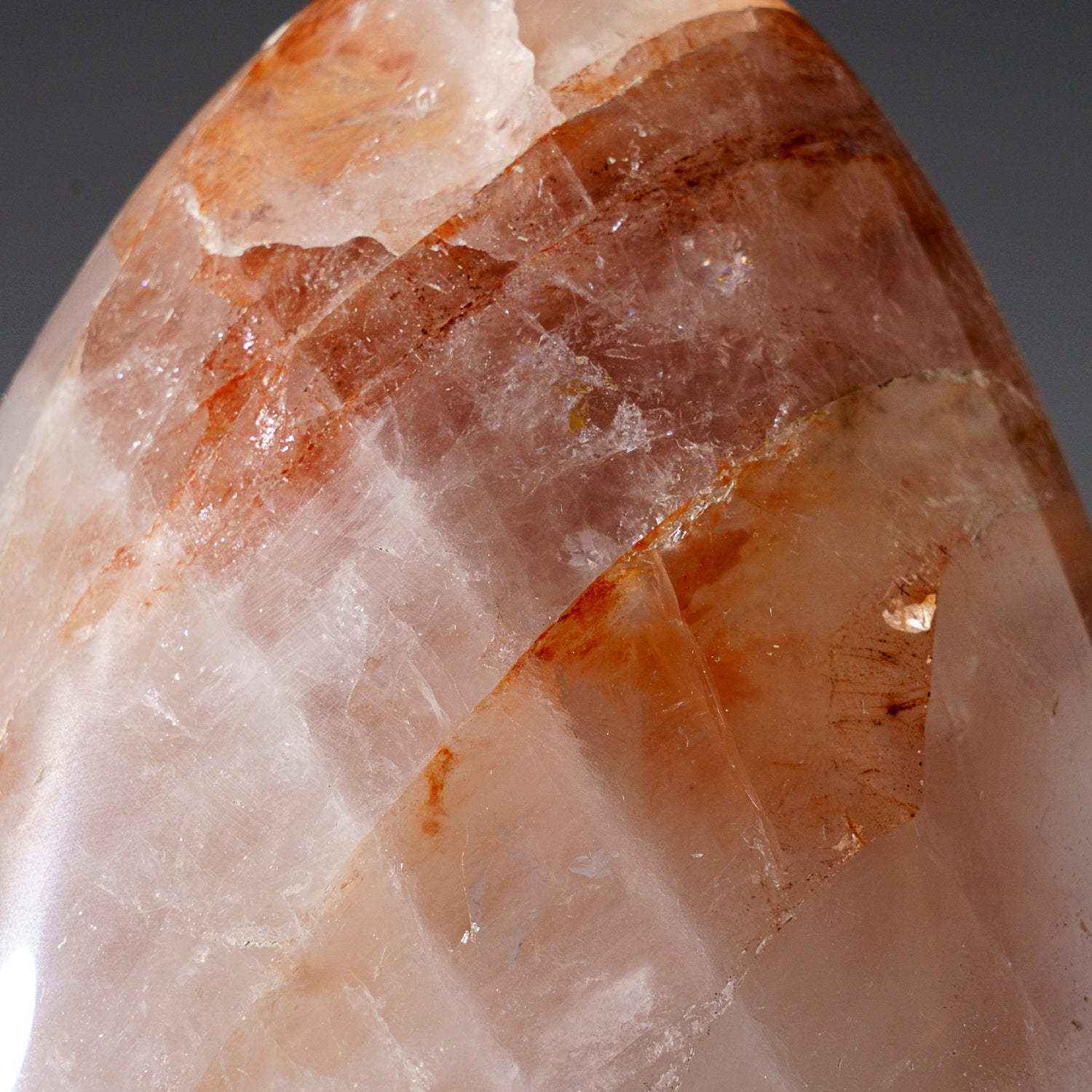 Genuine Polished Strawberry Quartz Freeform (1.9 lbs)