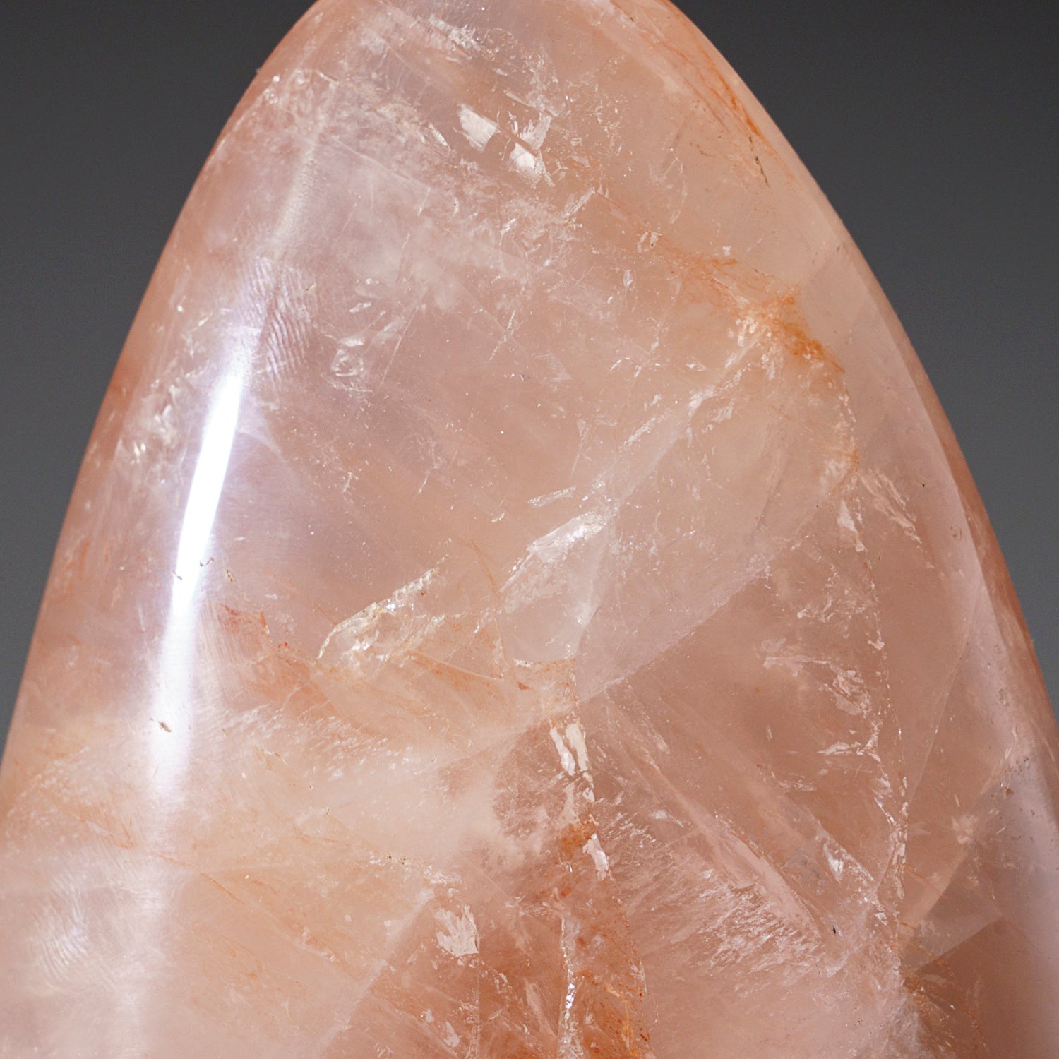 Genuine Polished Strawberry Quartz Freeform (2.4 lbs)