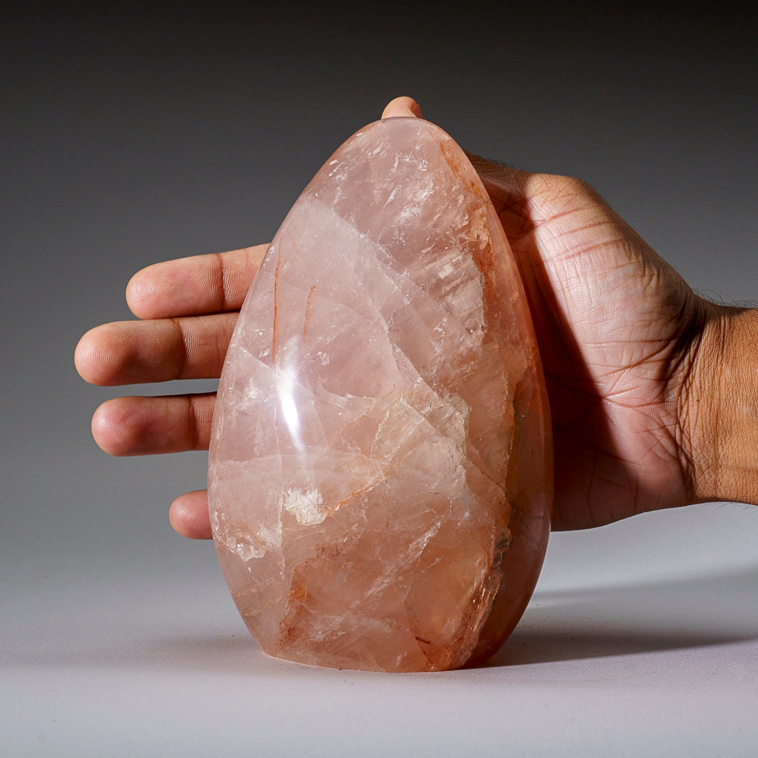 Genuine Polished Strawberry Quartz Freeform (2.4 lbs)