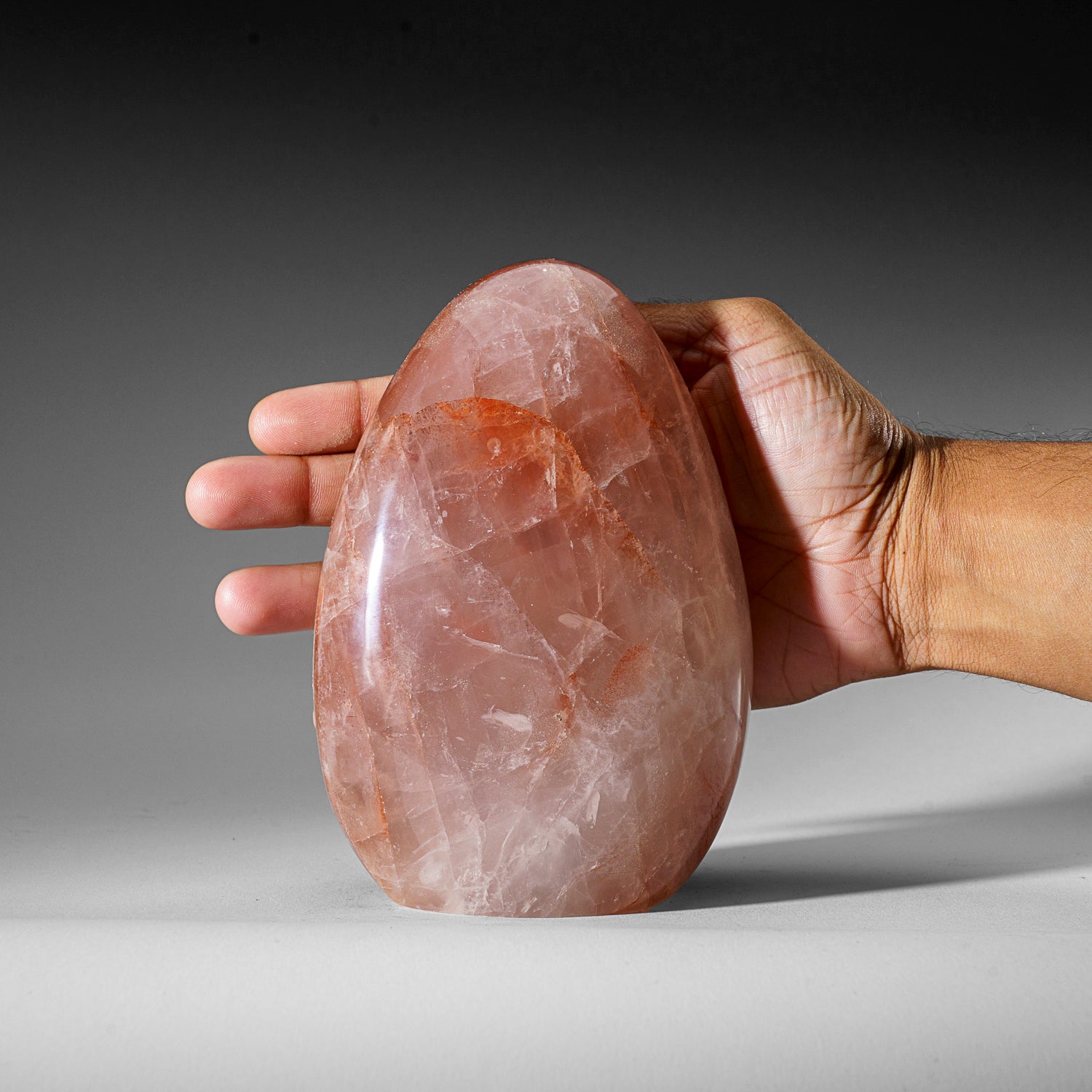 Genuine Polished Strawberry Quartz Freeform (3.3 lbs)