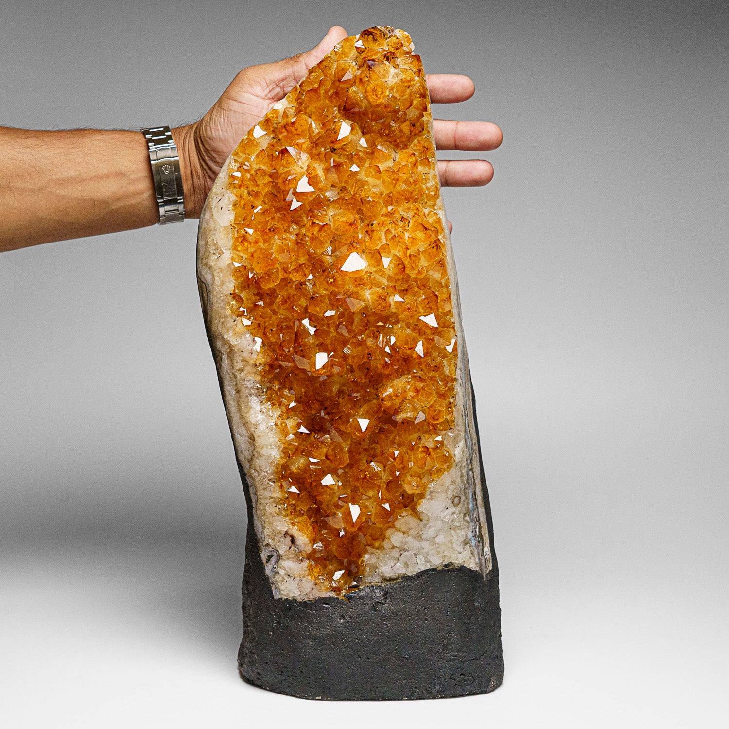 Genuine Citrine Quartz Crystal Cluster from Brazil (21.5 lbs)