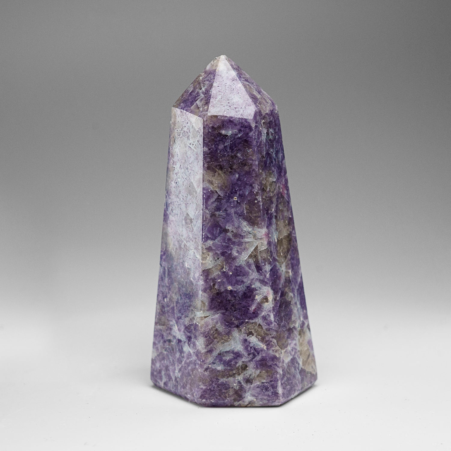 Genuine Polished Lepidolite Point from Madagascar (1.1 lbs)