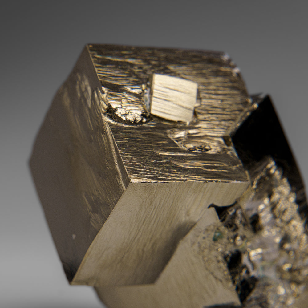 Pyrite Cube from Navajún, La Rioja Province, Spain (150.8 grams)