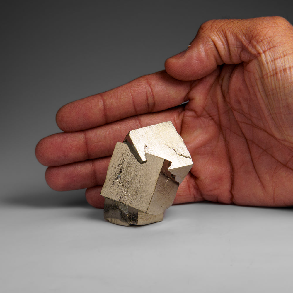 Pyrite Cube from Navajún, La Rioja Province, Spain (150.8 grams)