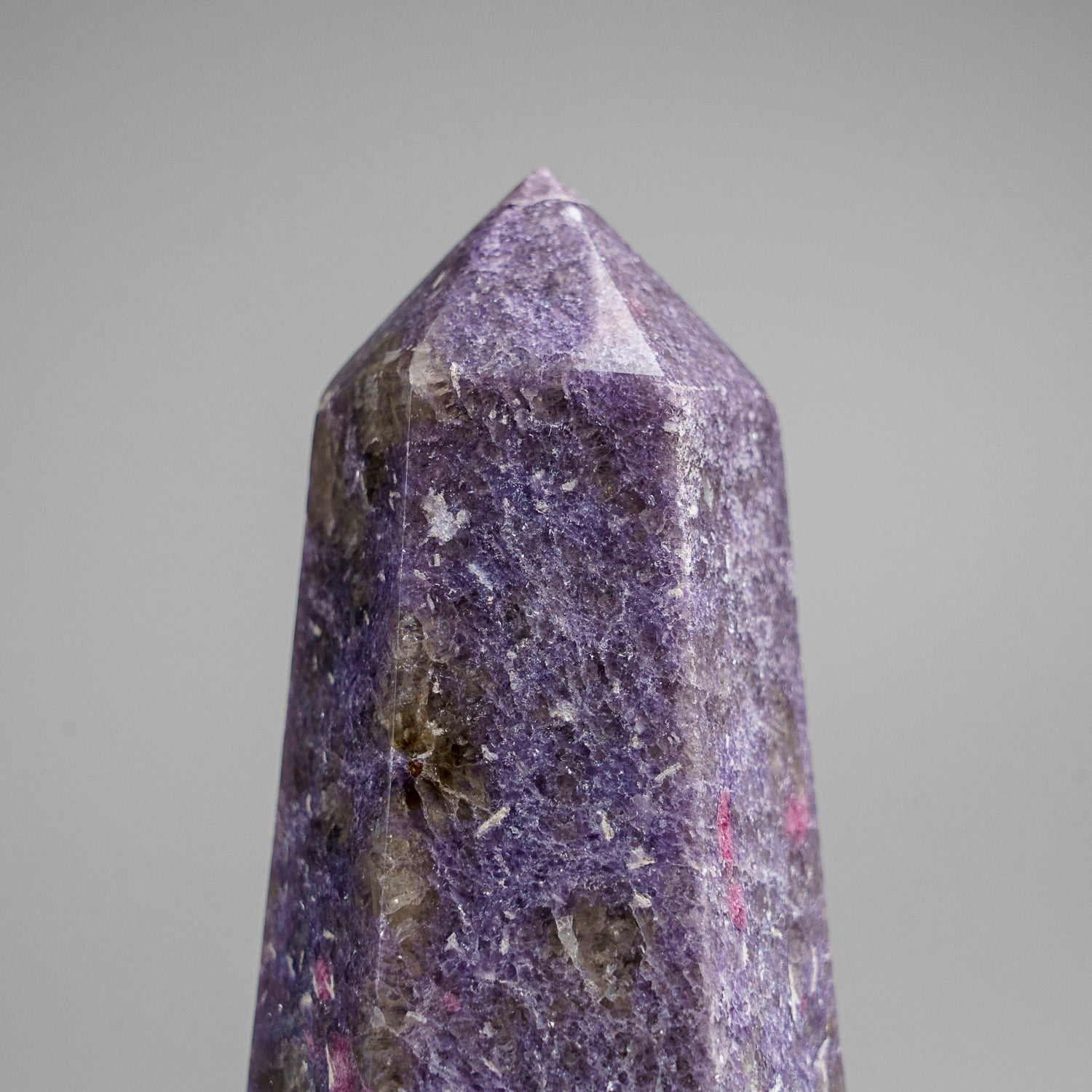 Genuine Polished Lepidolite Point from Madagascar (1.6 lbs)