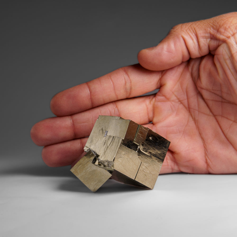 Pyrite Cube from Navajún, La Rioja Province, Spain (187.5 grams)