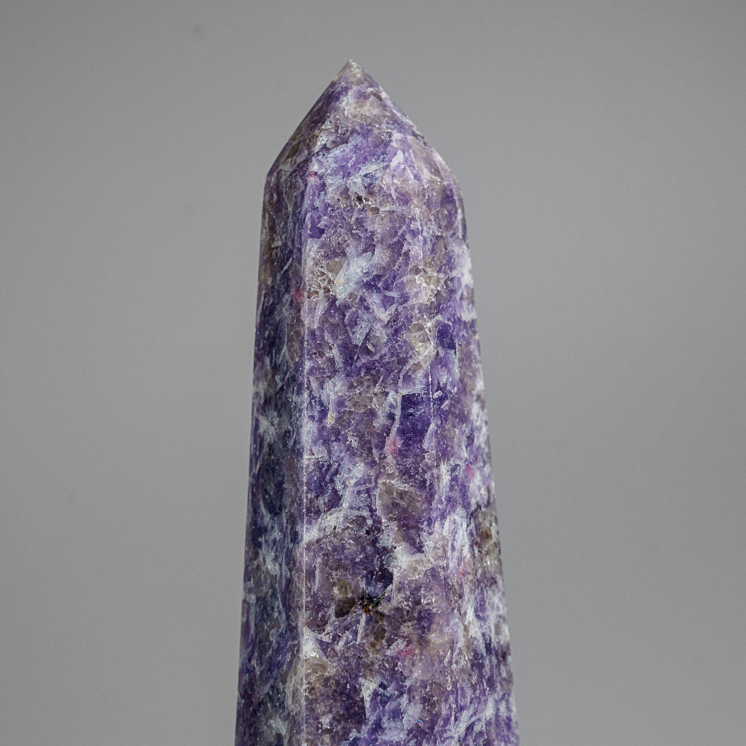 Genuine Polished Lepidolite Point from Madagascar (1.1 lbs)