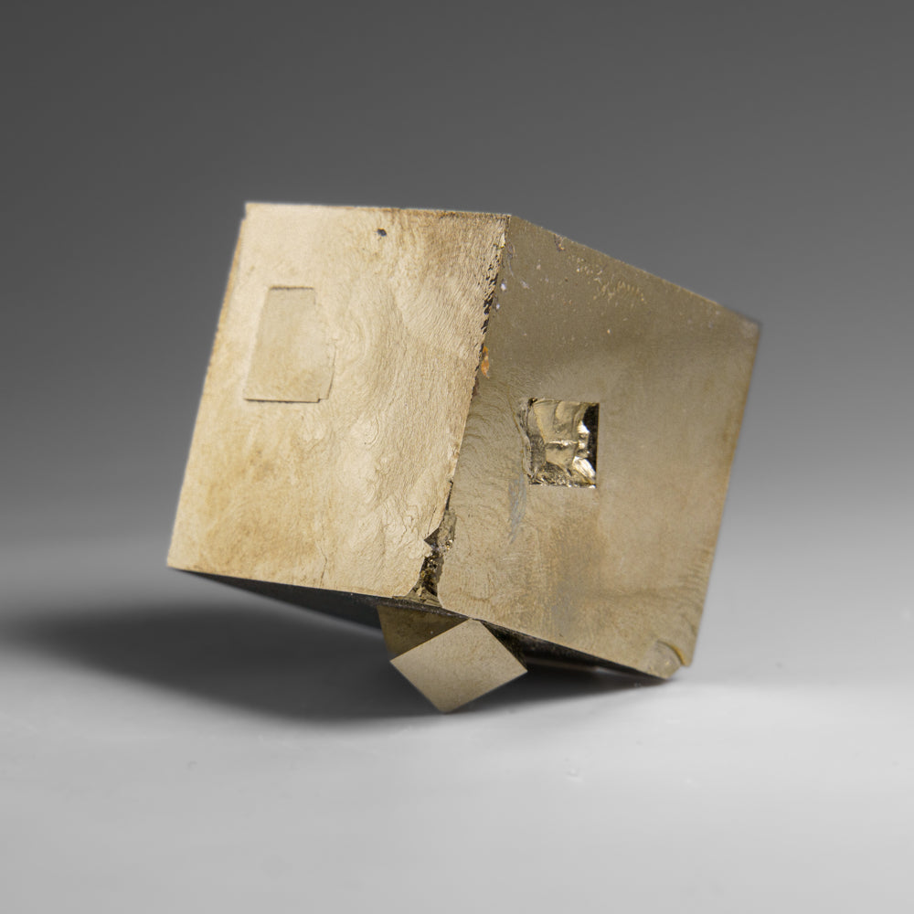 Pyrite Cube from Navajún, La Rioja Province, Spain (207.2 grams)