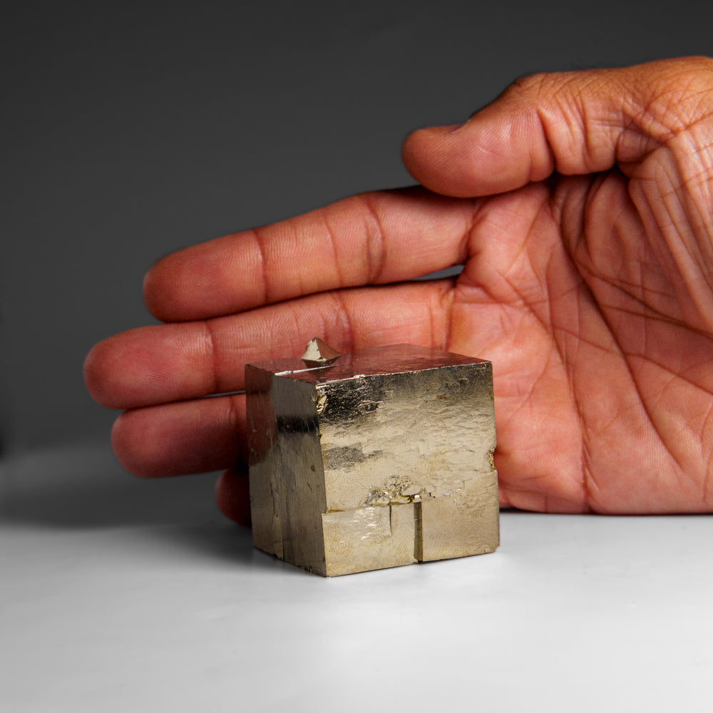 Pyrite Cube from Navajún, La Rioja Province, Spain (295.7 grams)