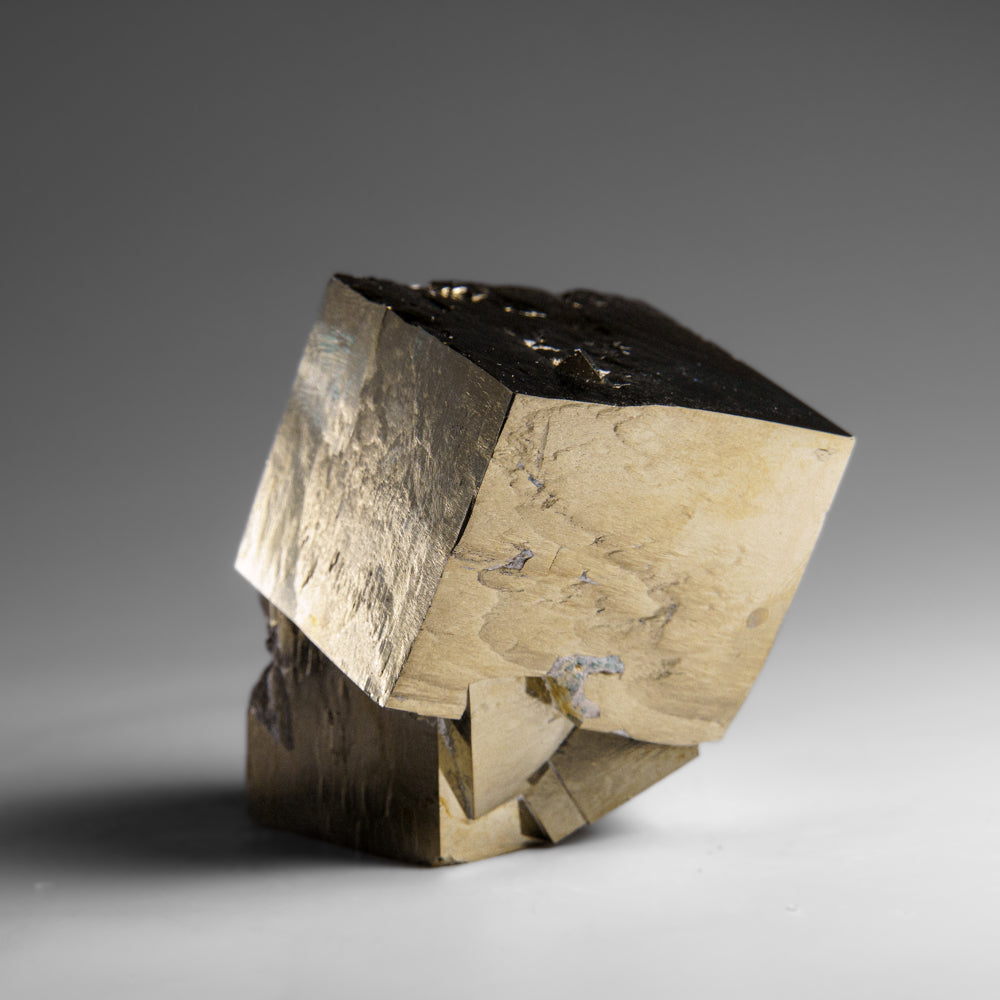 Pyrite Cube from Navajún, La Rioja Province, Spain (344.9 grams)