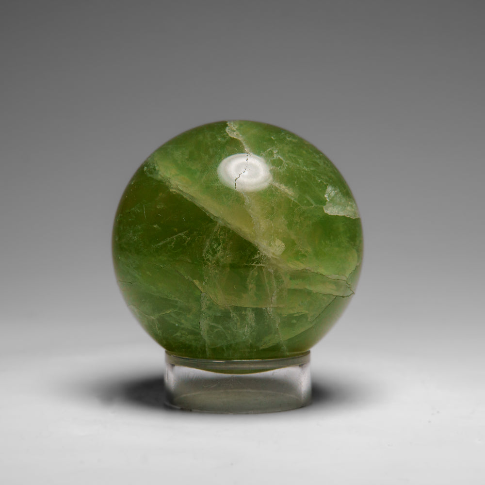 Genuine Green Fluorite Sphere From Mexico (256.1 grams)