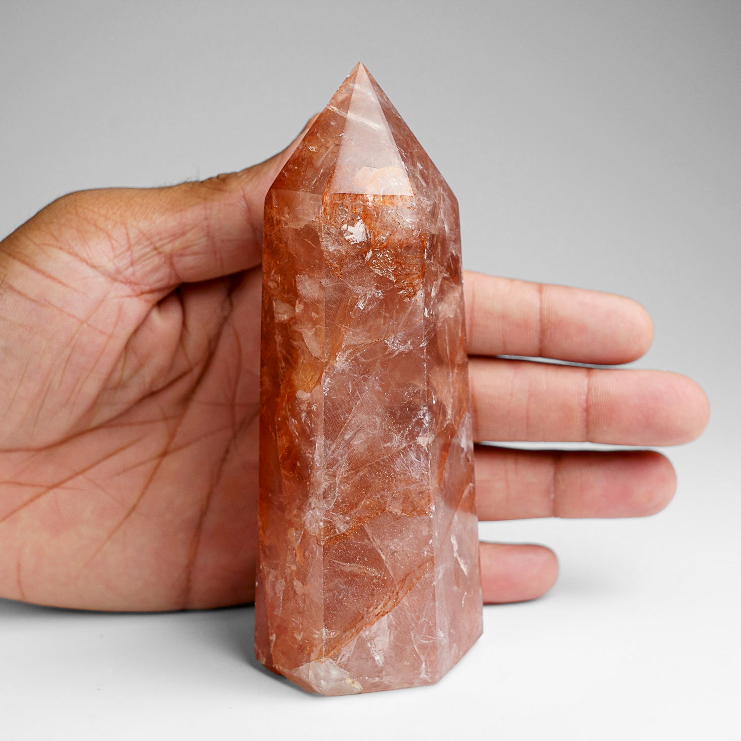 Genuine Polished Strawberry Quartz Point (1 lbs)