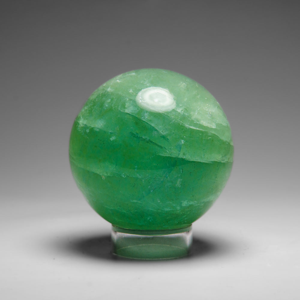 Genuine Green Fluorite Sphere From Mexico (424.8 grams)