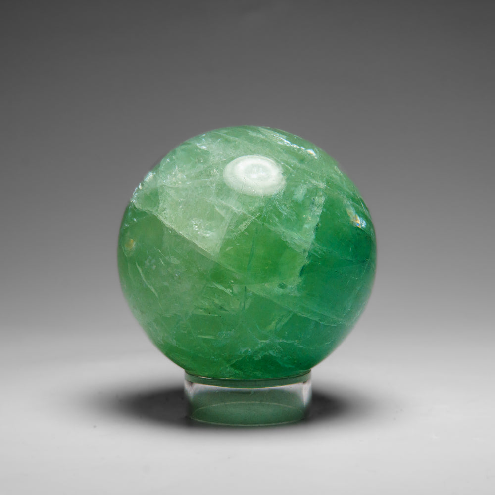 Genuine Green Fluorite Sphere From Mexico (424.8 grams)