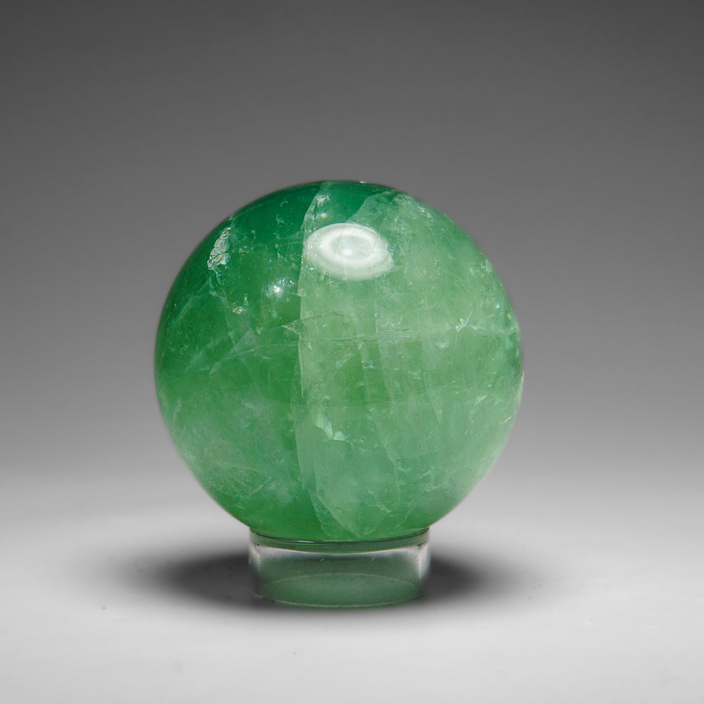 Genuine Green Fluorite Sphere From Mexico (424.8 grams)