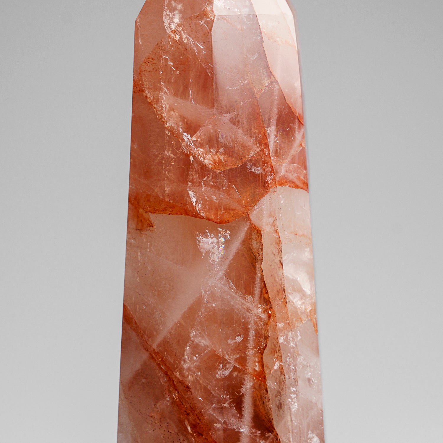 Genuine Polished Strawberry Quartz Point (2 lbs)