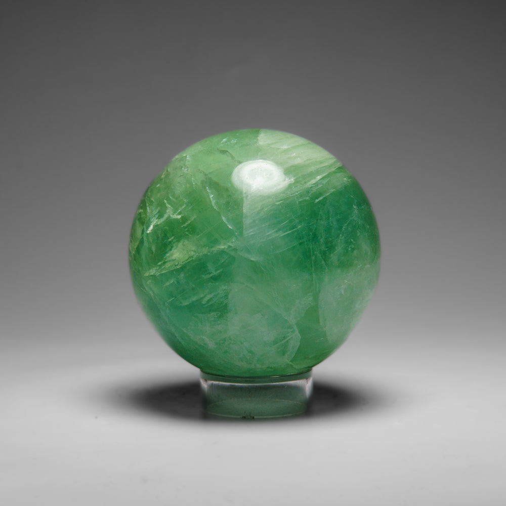 Genuine Green Fluorite Sphere From Mexico (554 grams)