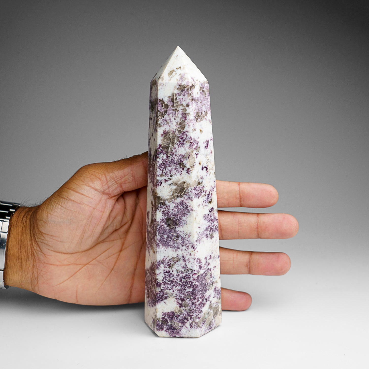 Genuine Polished Ruby in Quartz Point from Madagascar (1.6 lbs)