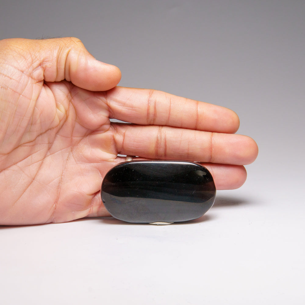 Genuine Polished Gem Transparent Obsidian (Small) Palm Crystal