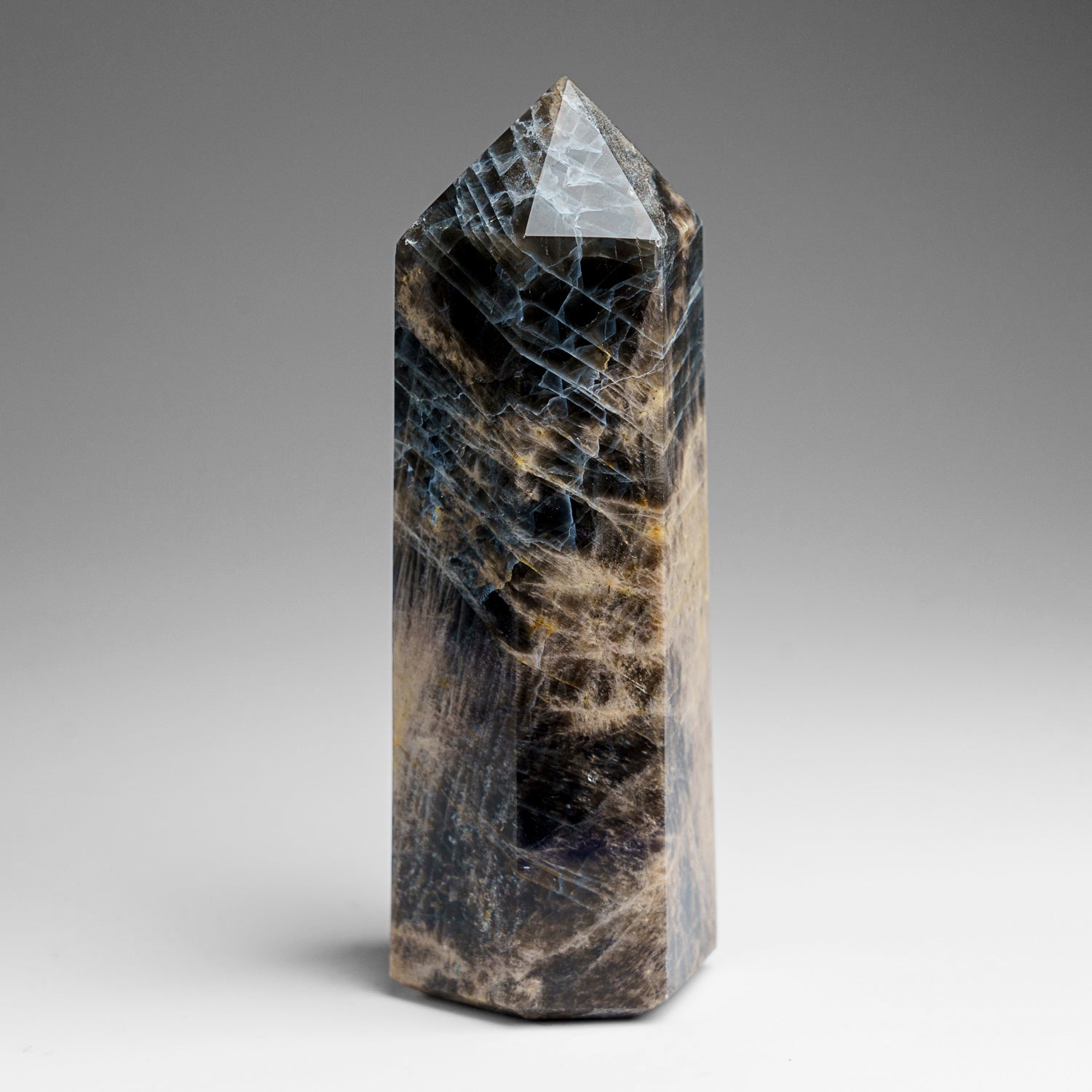 Genuine Polished Black Moonstone Point (.8 lbs)