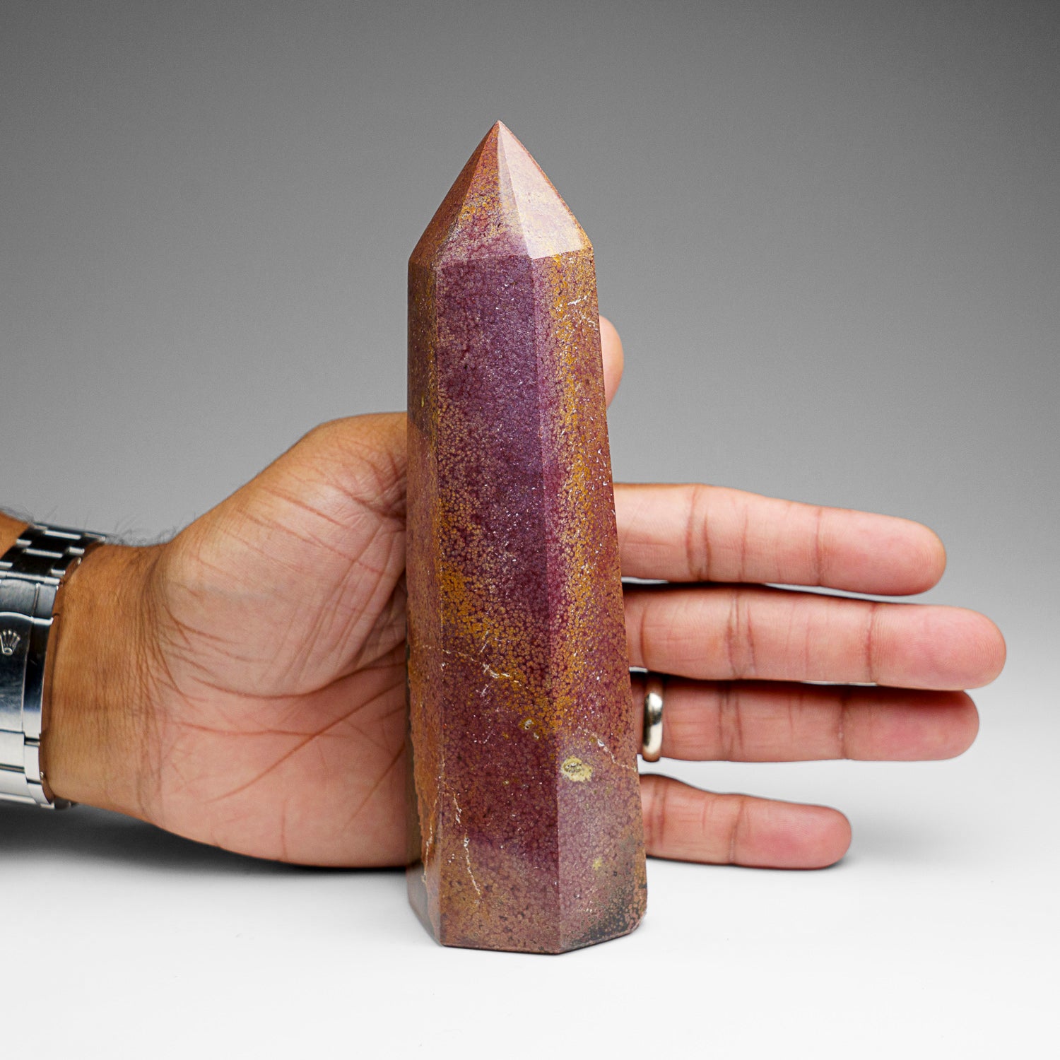 Genuine Polished Imperial Rhodonite Point (1.3 lbs)