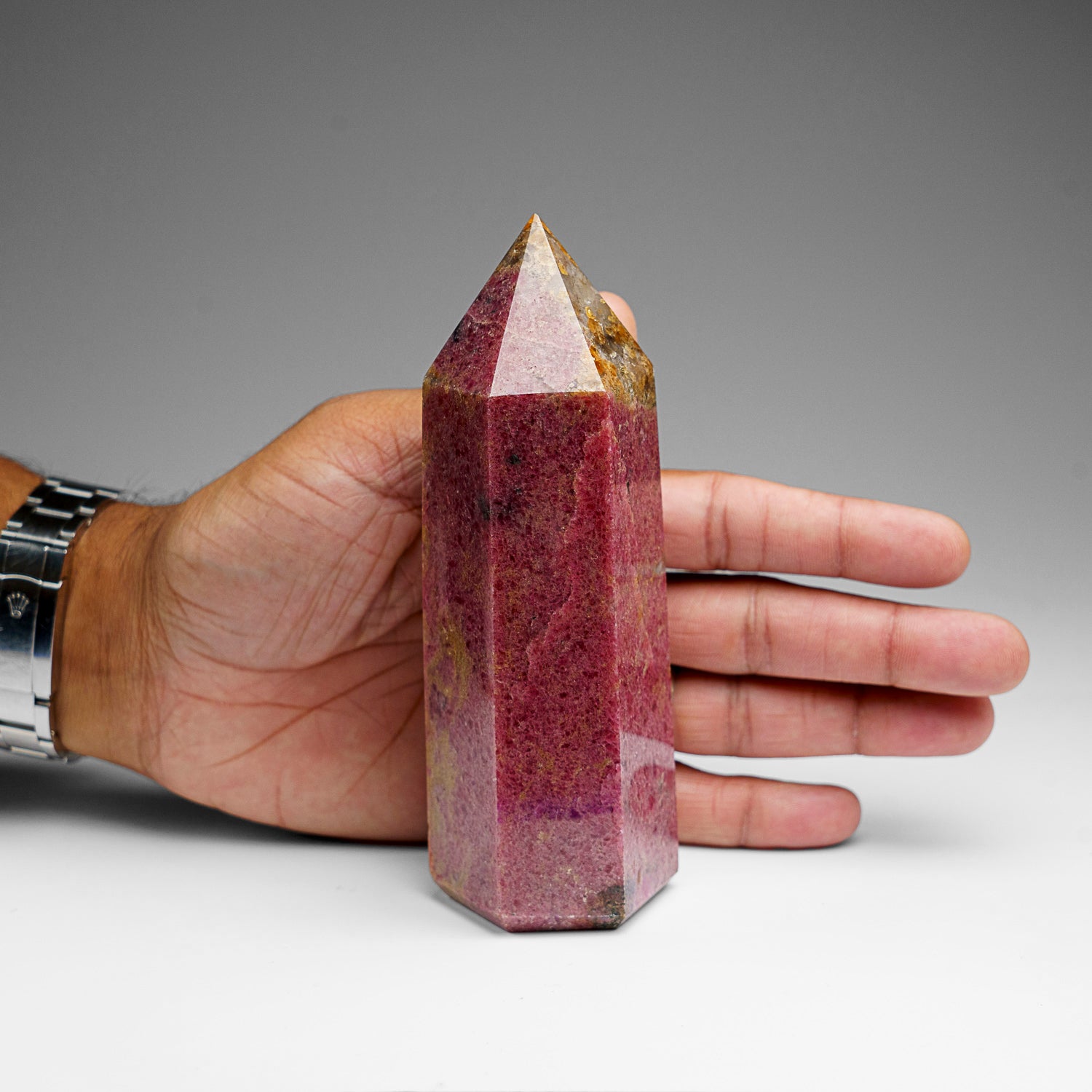 Genuine Polished Imperial Rhodonite Point (1.8 lbs)