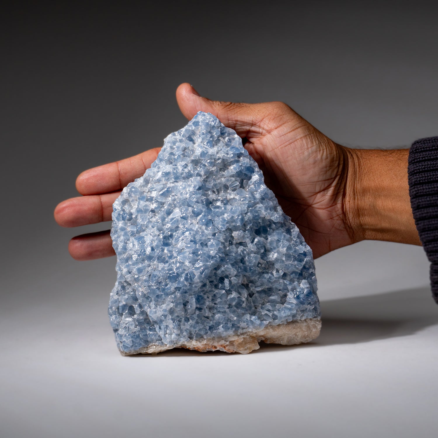 Blue Calcite Crystal Cluster from Mexico (2.8 lbs)