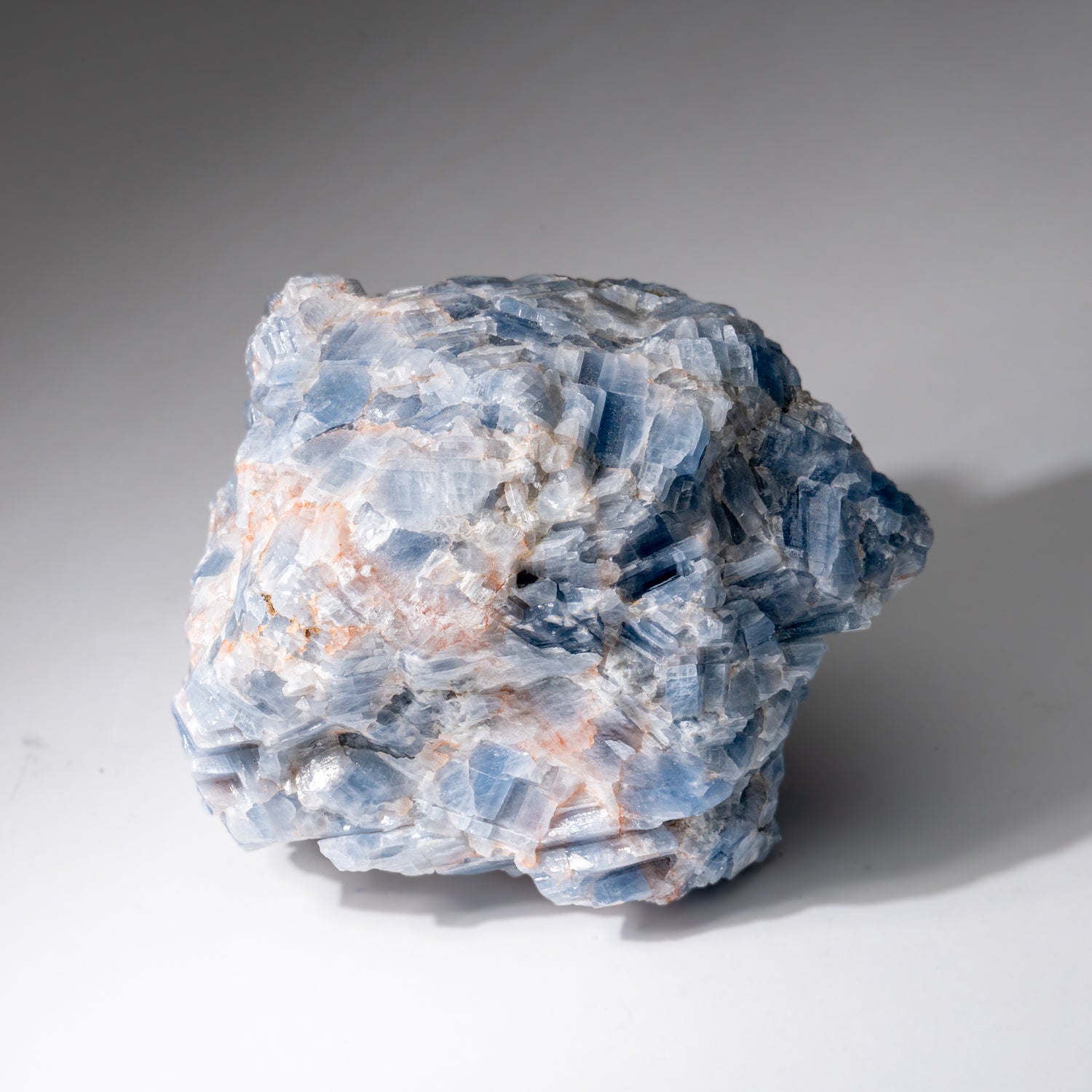 Blue Calcite Crystal Cluster from Mexico (4.8 lbs)