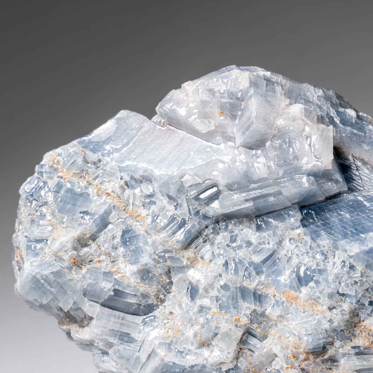 Blue Calcite Crystal Cluster from Mexico (4.5 lbs)