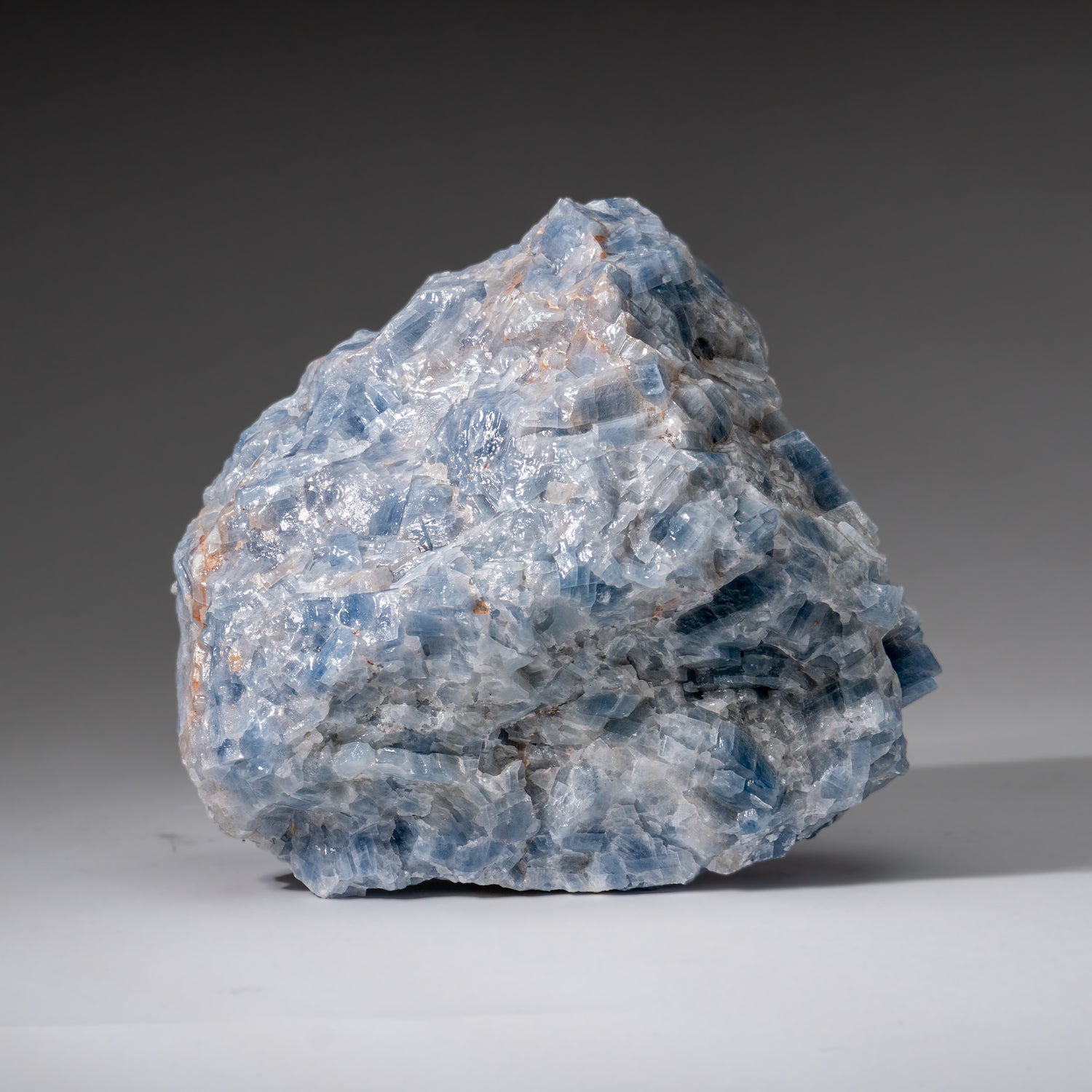 Blue Calcite Crystal Cluster from Mexico (4.6 lbs)