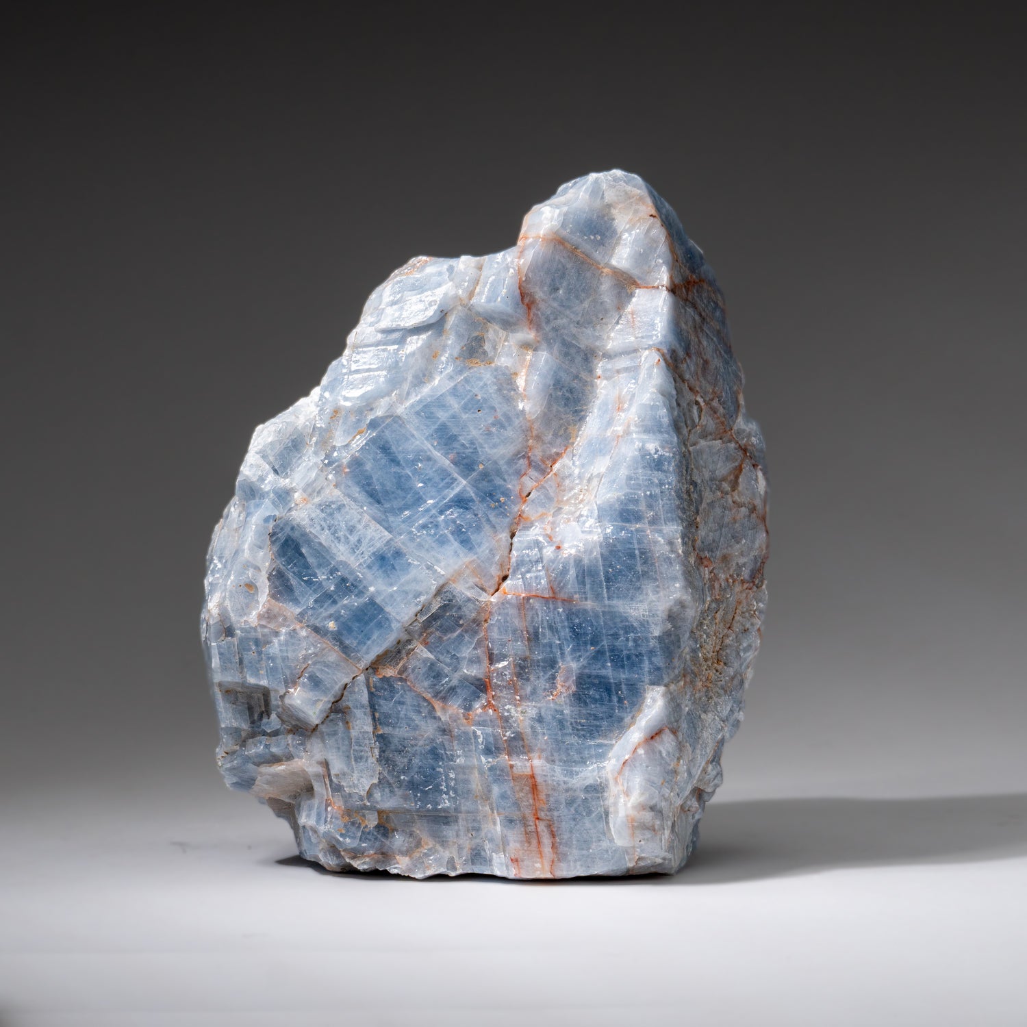 Blue Calcite Crystal Cluster from Mexico (6.6 lbs)