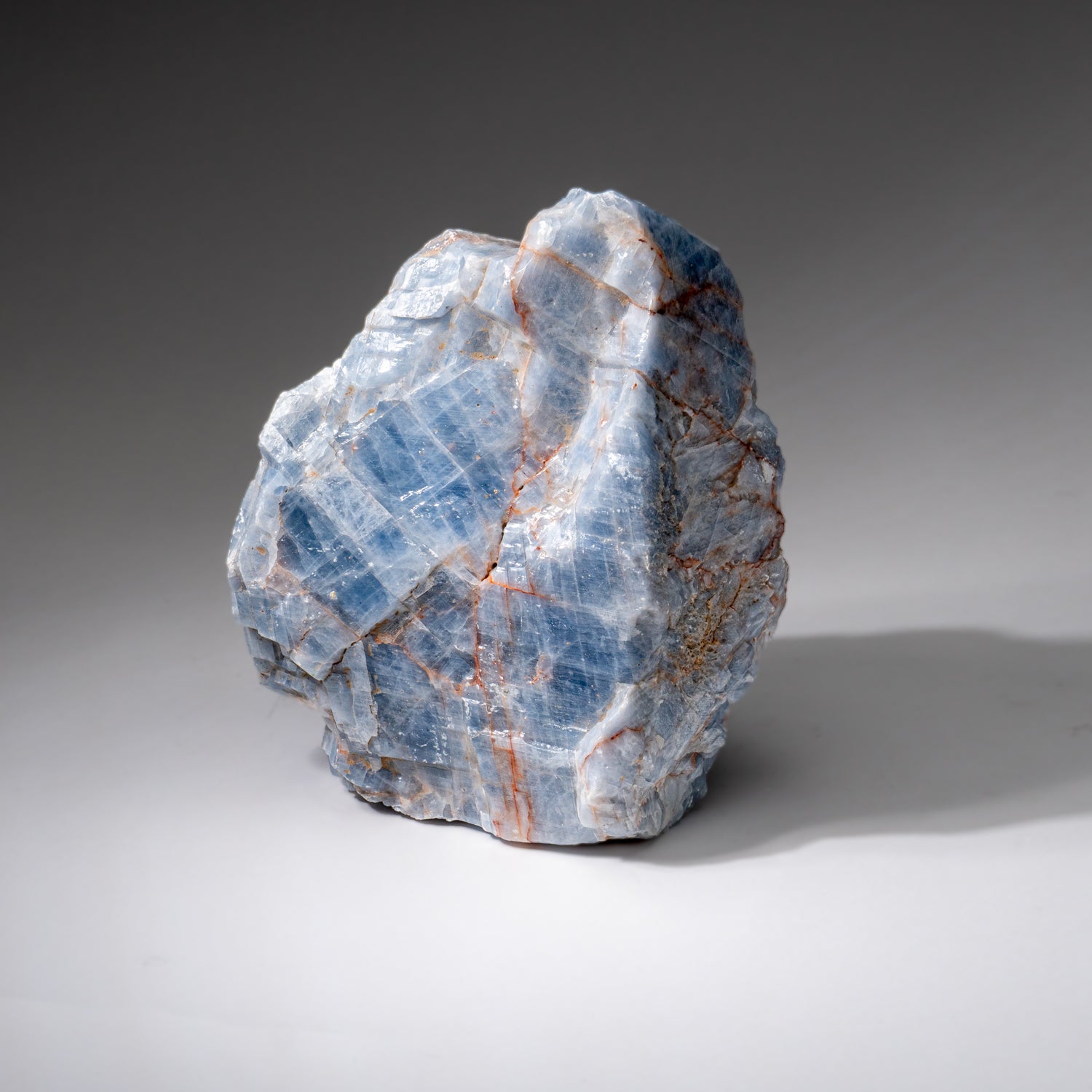 Blue Calcite Crystal Cluster from Mexico (6.6 lbs)