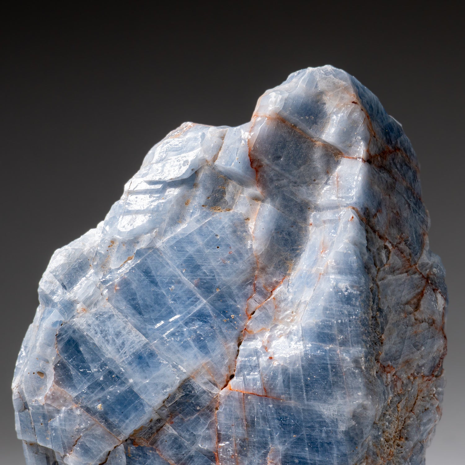 Blue Calcite Crystal Cluster from Mexico (6.6 lbs)