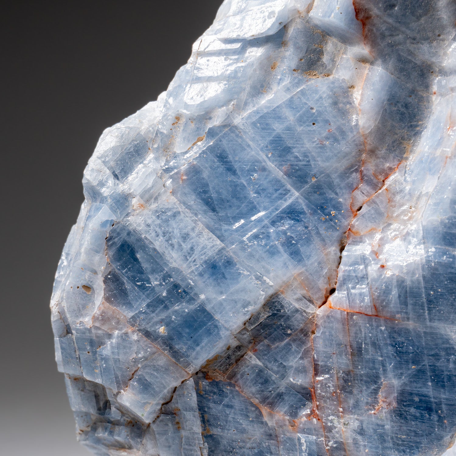 Blue Calcite Crystal Cluster from Mexico (6.6 lbs)