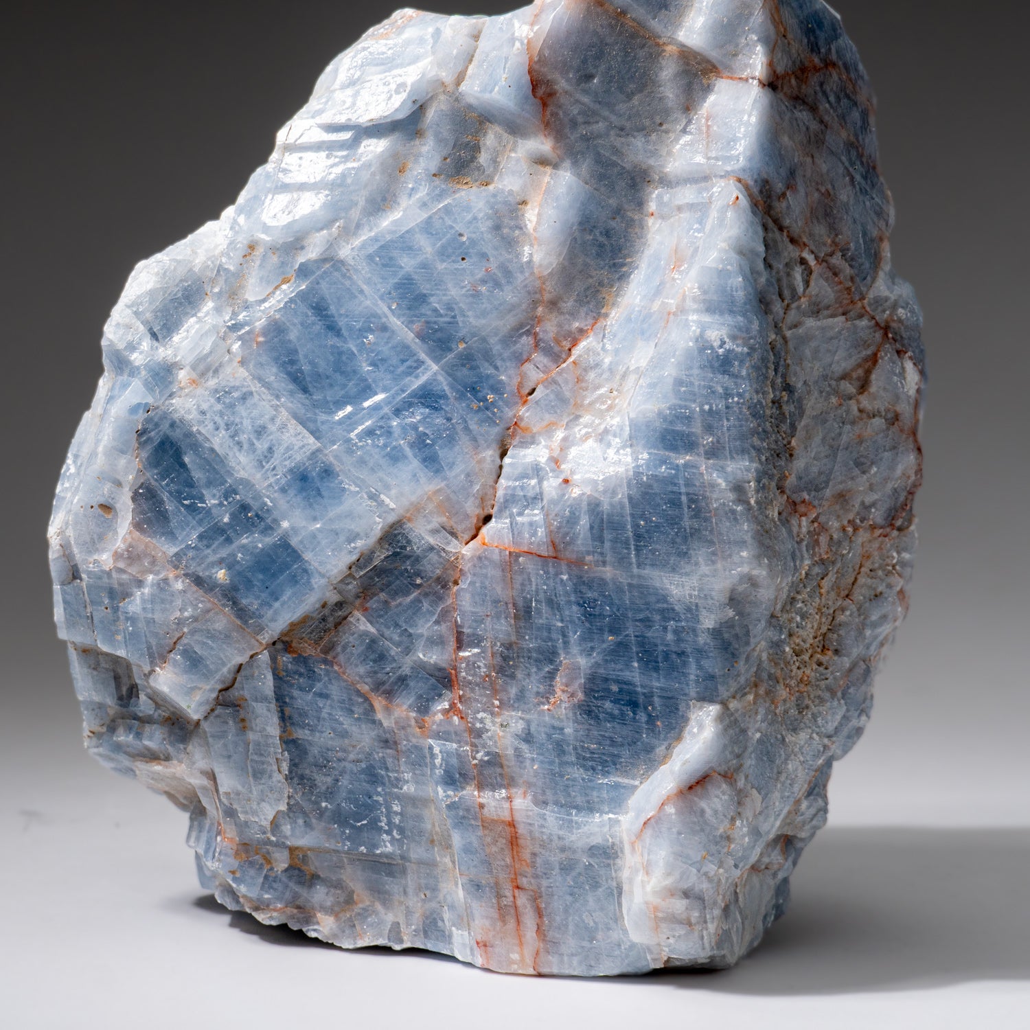 Blue Calcite Crystal Cluster from Mexico (6.6 lbs)