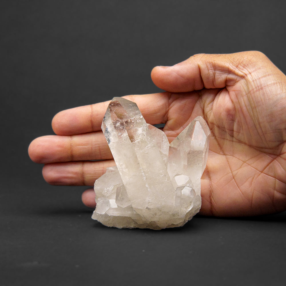 Genuine Clear Quartz Crystal Cluster from Brazil (280.5 grams)