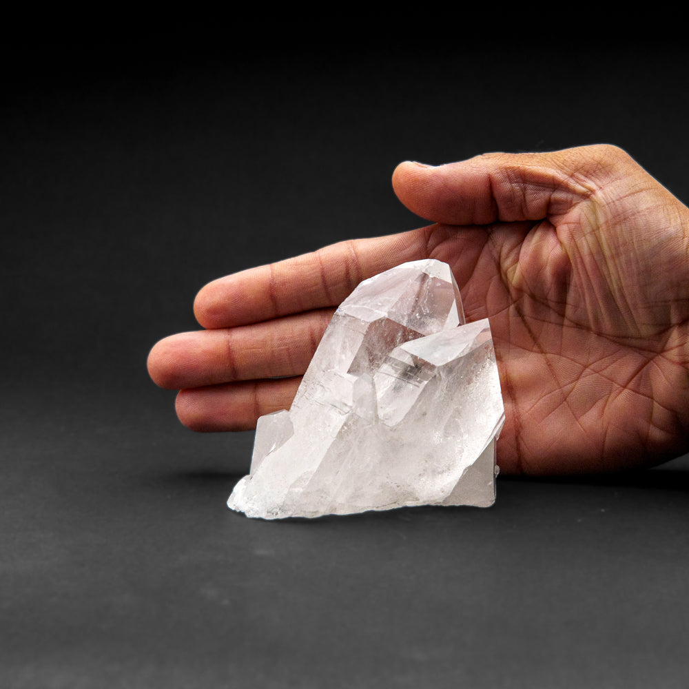 Genuine Clear Quartz Crystal Cluster from Brazil (326.6 grams)