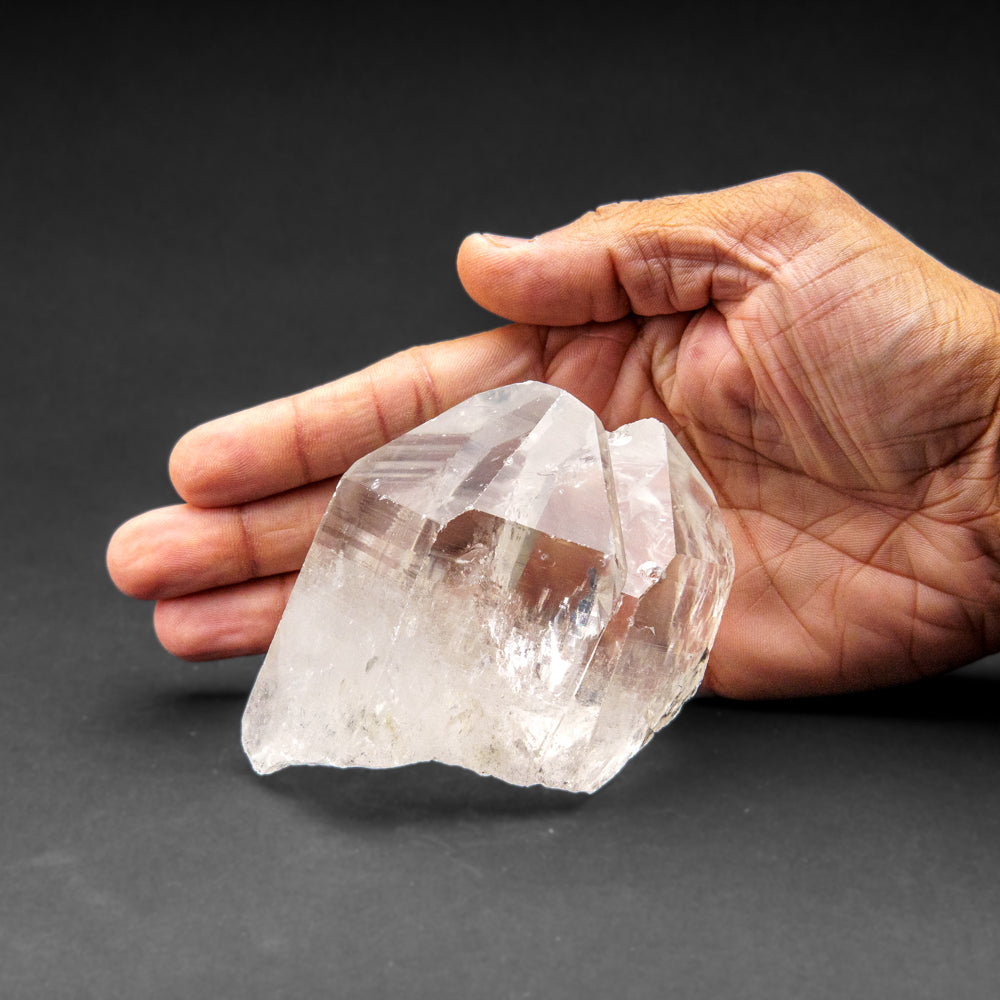 Genuine Clear Quartz Crystal Cluster from Brazil (423.5 grams)