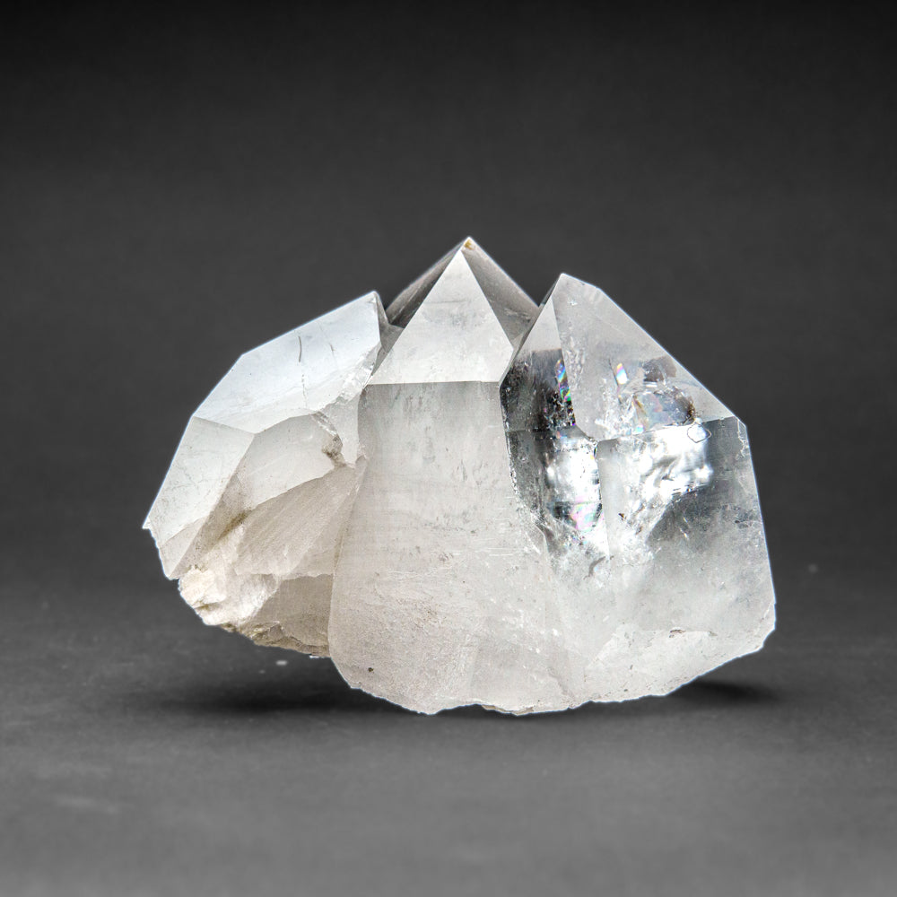 Genuine Clear Quartz Crystal Cluster from Brazil (1.5 lbs)