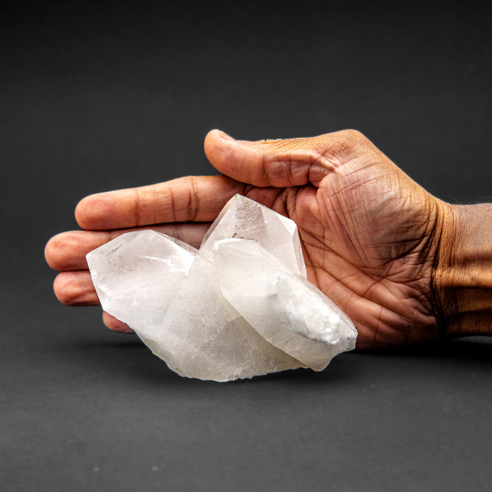 Genuine Clear Quartz Crystal Cluster from Brazil (1.1 lbs)