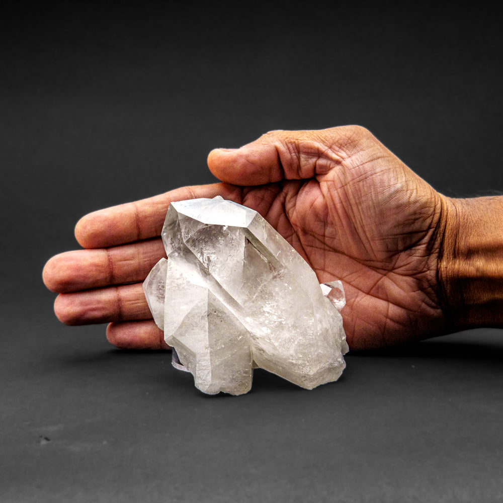 Genuine Clear Quartz Crystal Cluster from Brazil (372 grams)