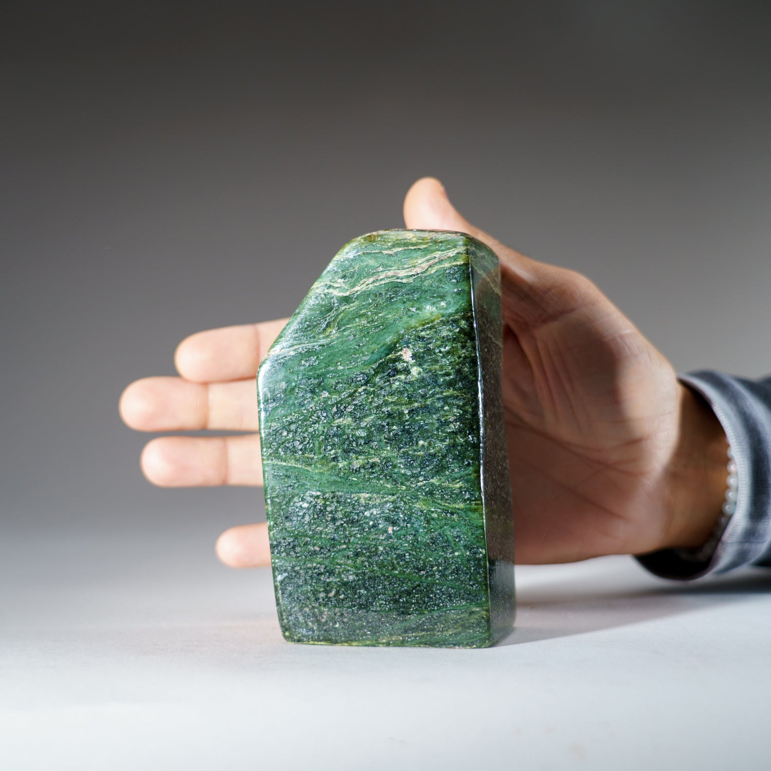 Polished Nephrite Jade Freeform from Pakistan (2.2 lbs)