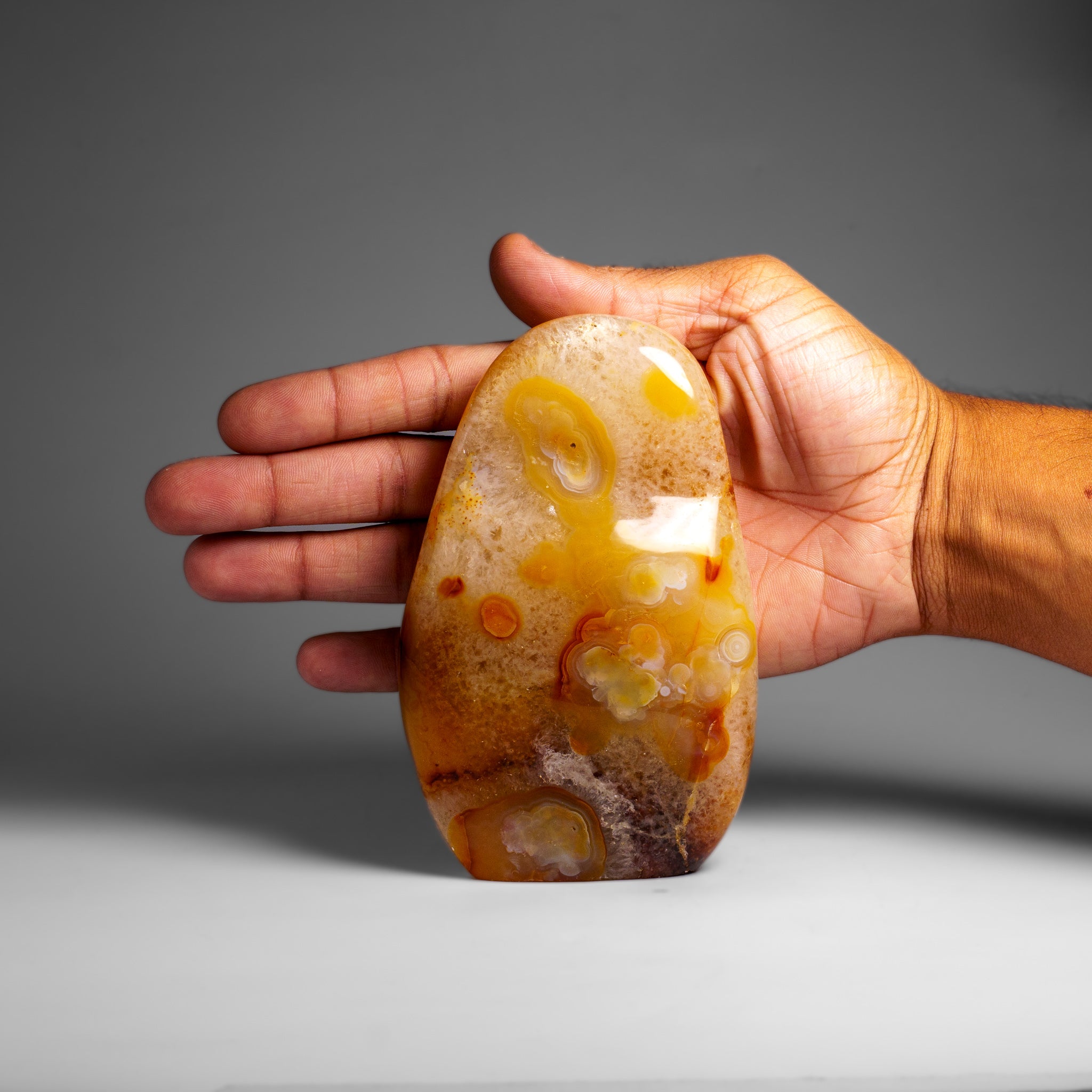 Genuine Polished Agate Freeform from Madagascar (1.2 lbs)