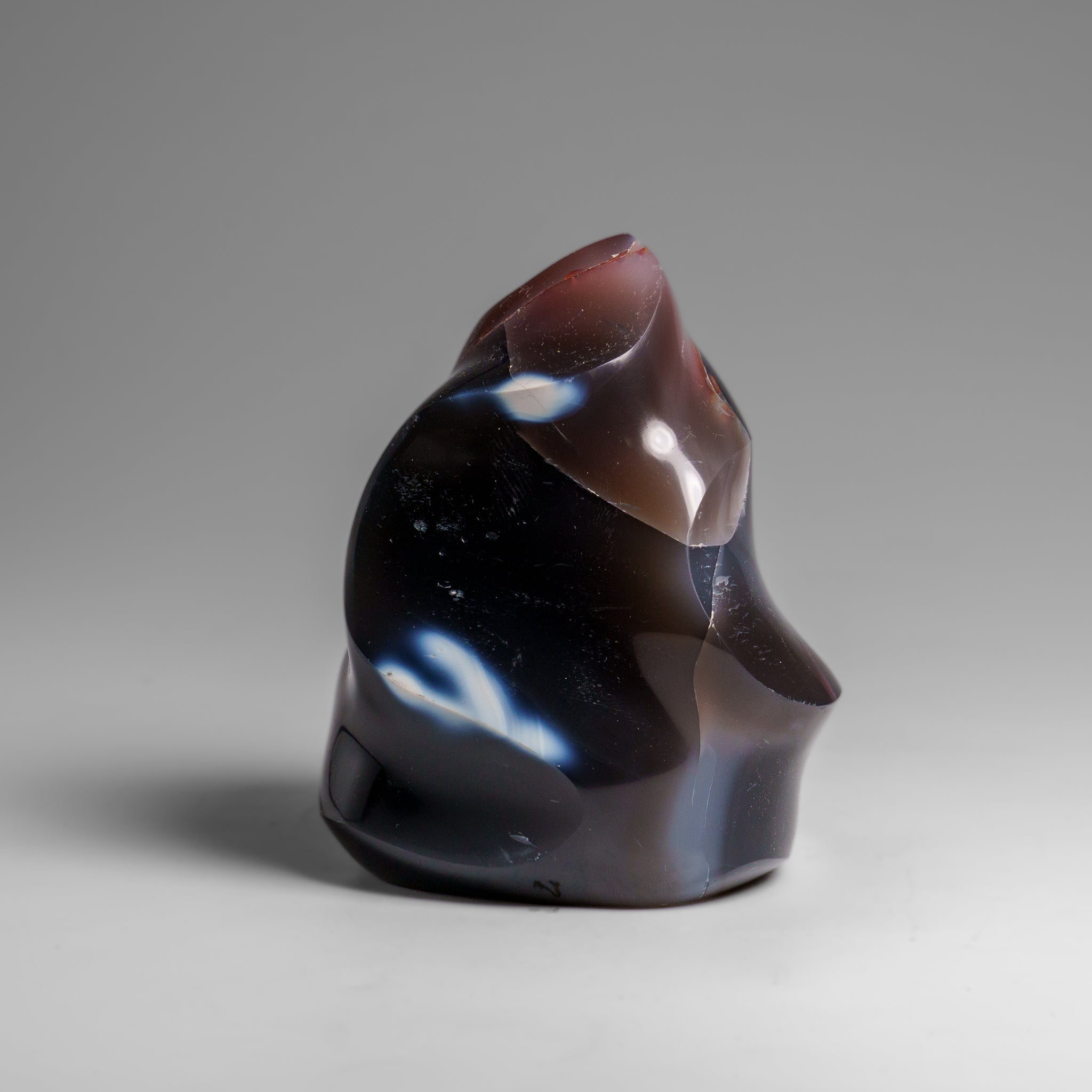 Genuine Polished Blue Chalcedony Orca Stone Freeform (.9 lbs)