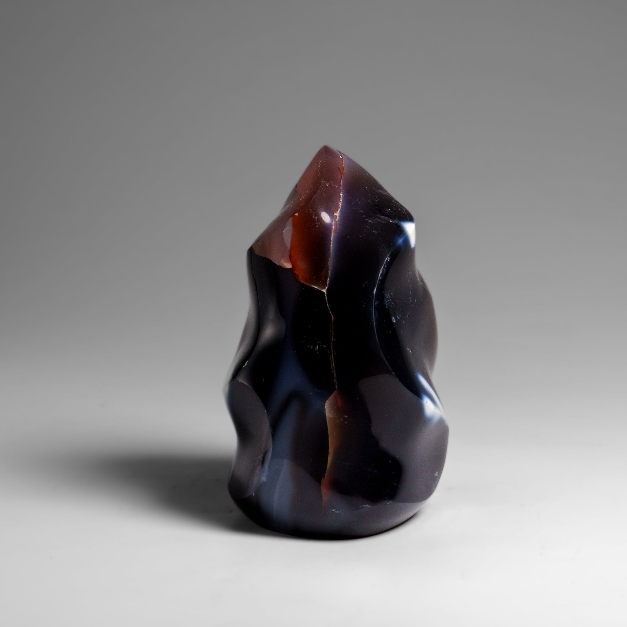 Genuine Polished Blue Chalcedony Orca Stone Freeform (.9 lbs)