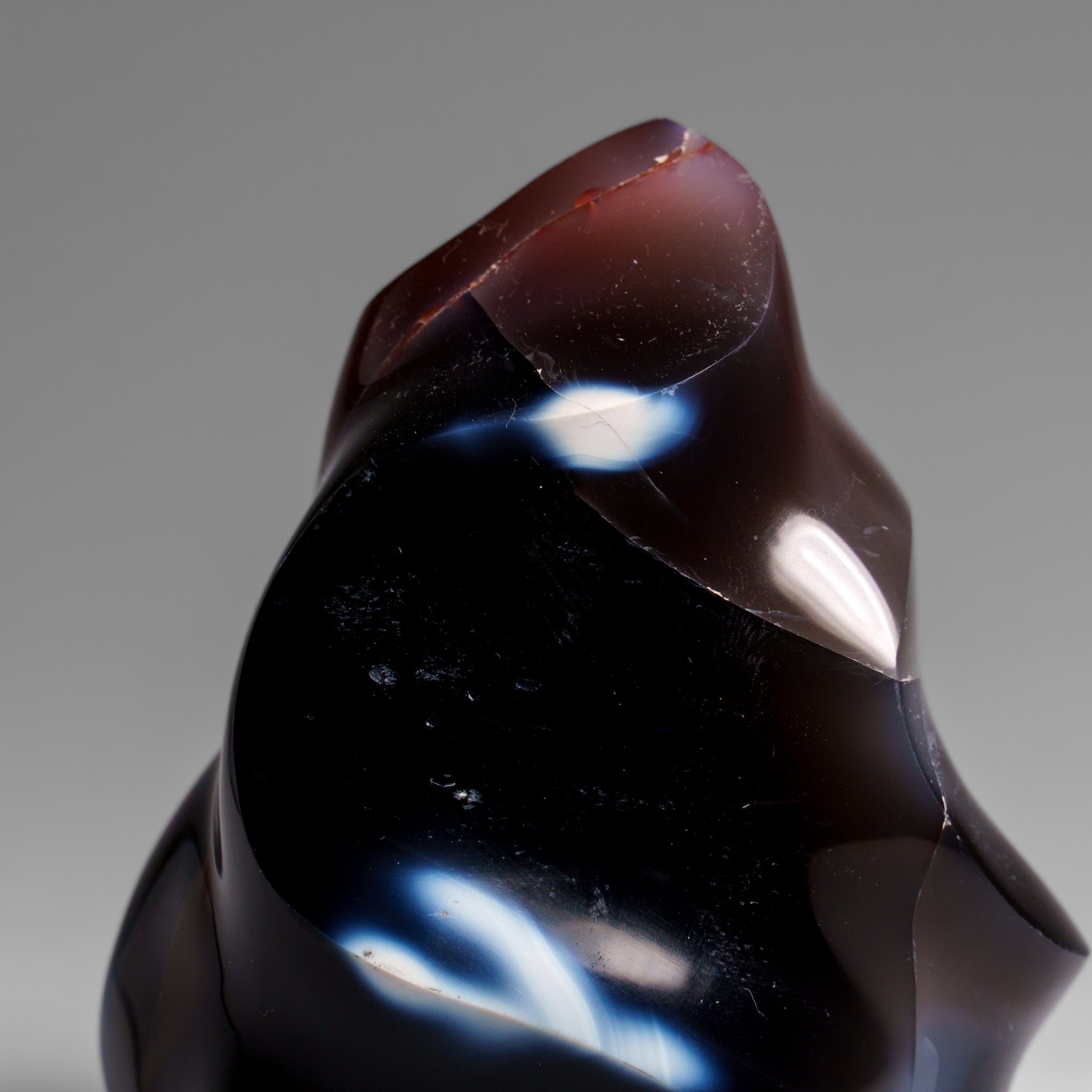 Genuine Polished Blue Chalcedony Orca Stone Freeform (.9 lbs)