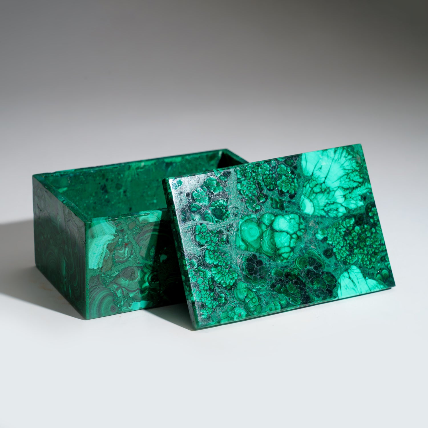 Genuine Malachite Jewelry Box (1.55 lbs)