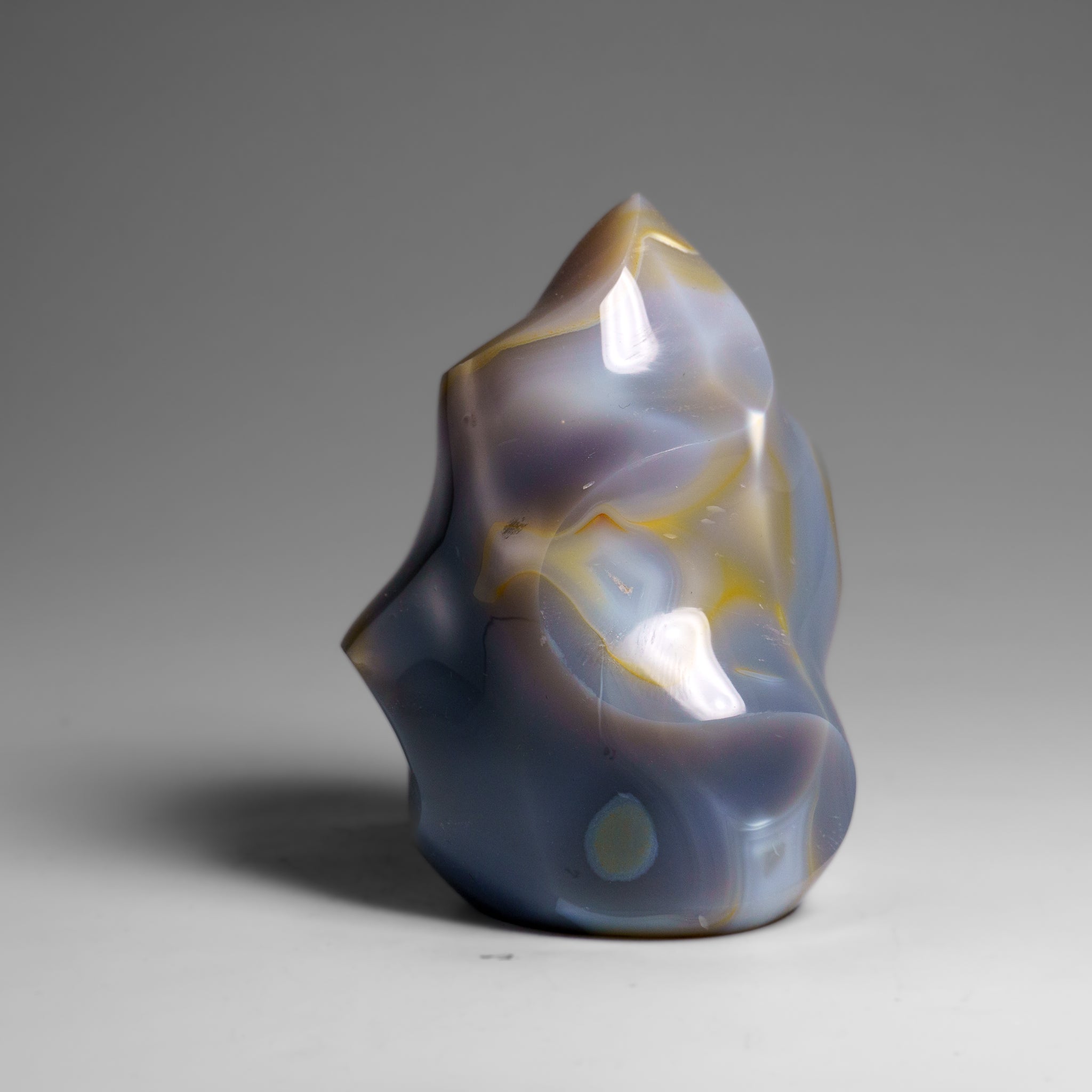 Genuine Polished Blue Chalcedony Orca Stone Freeform (1 lbs)