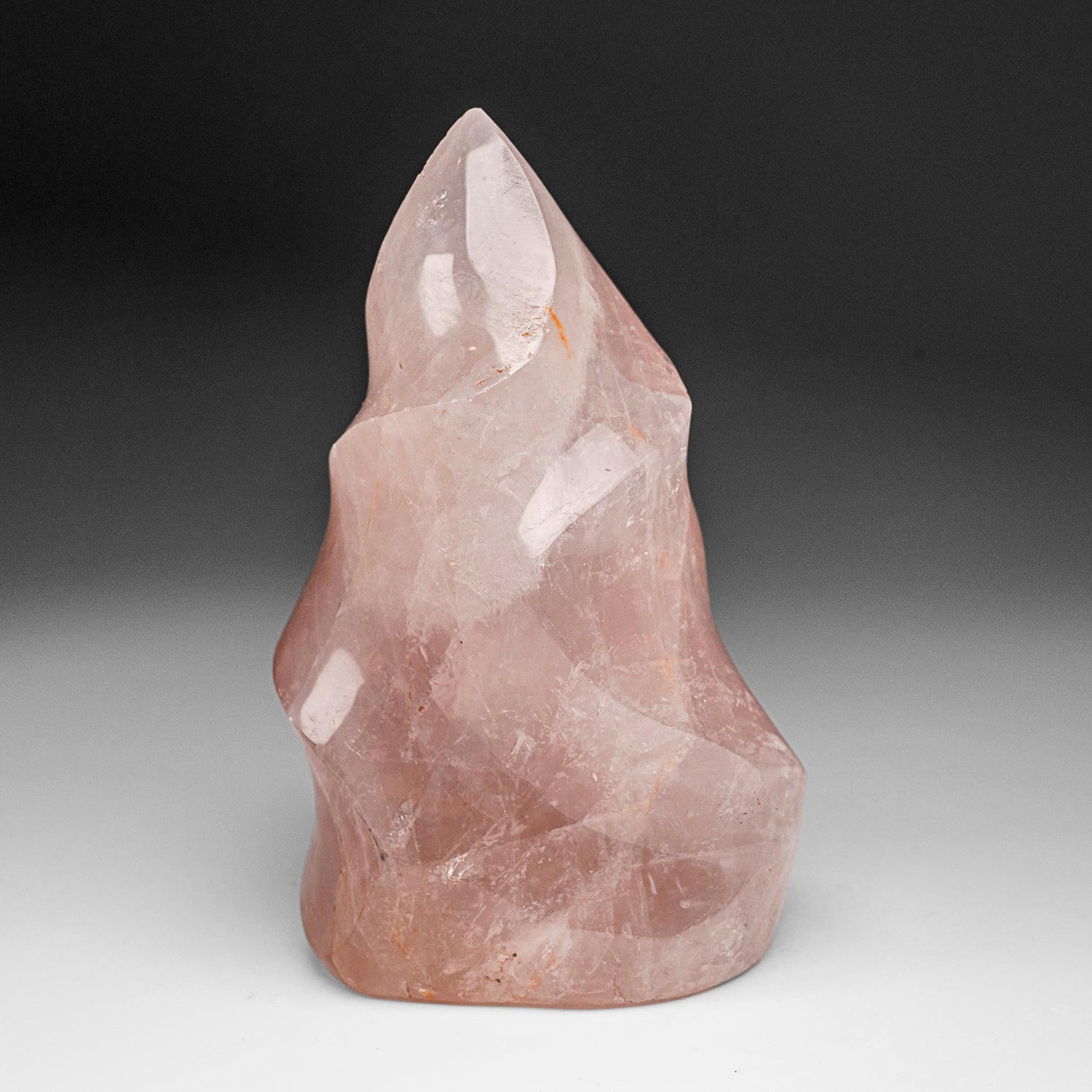 Polished Rose Quartz Flame Freeform From Brazil (1.2 lbs)